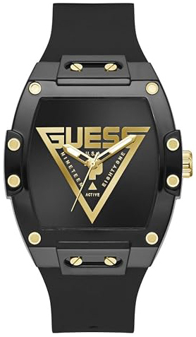 Guess Herreklokke GW1072G2 Phoenix Sort/Gummi