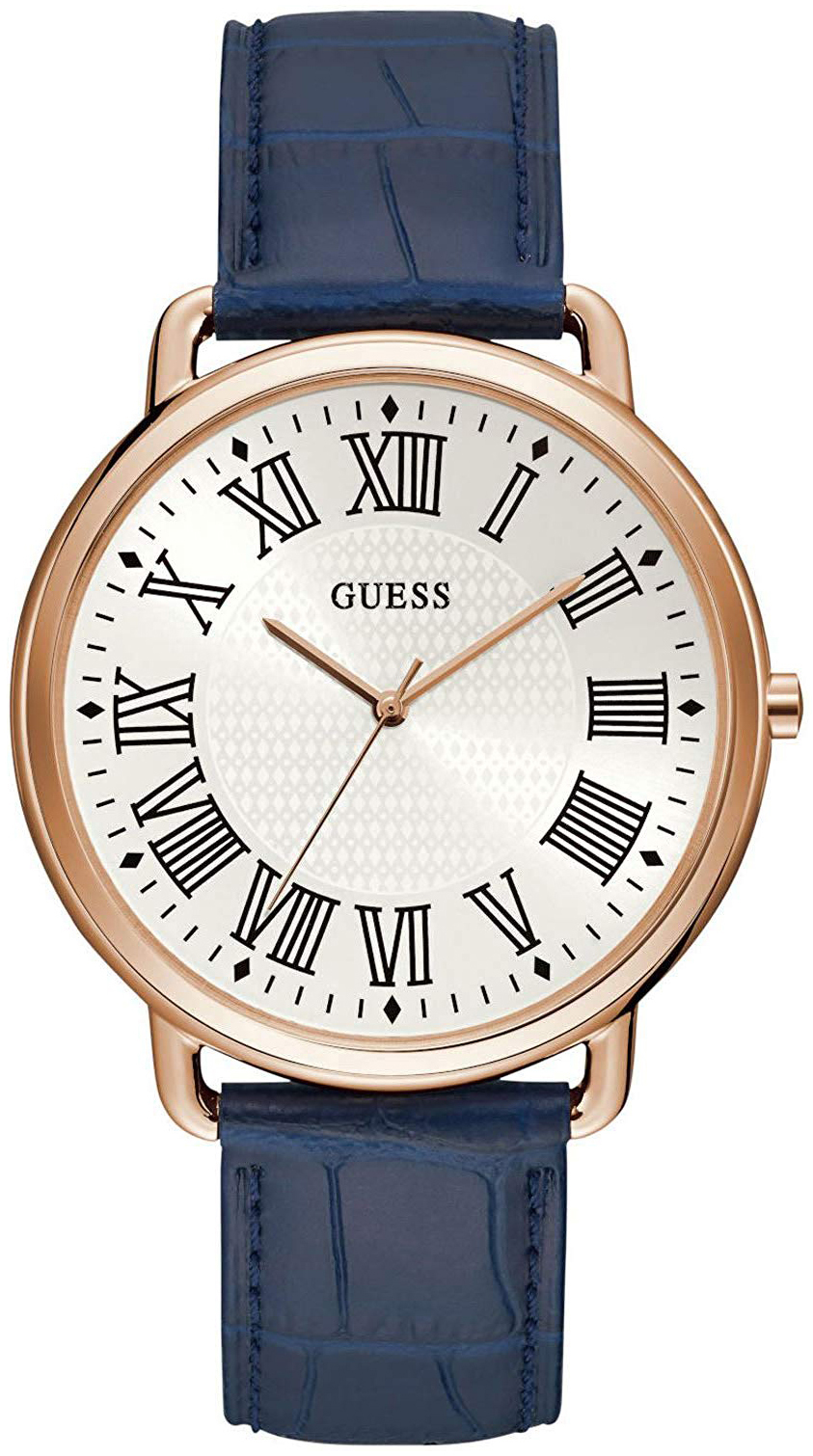 Guess Herreklokke W1164G2 Hvit/Lær Ø44 mm