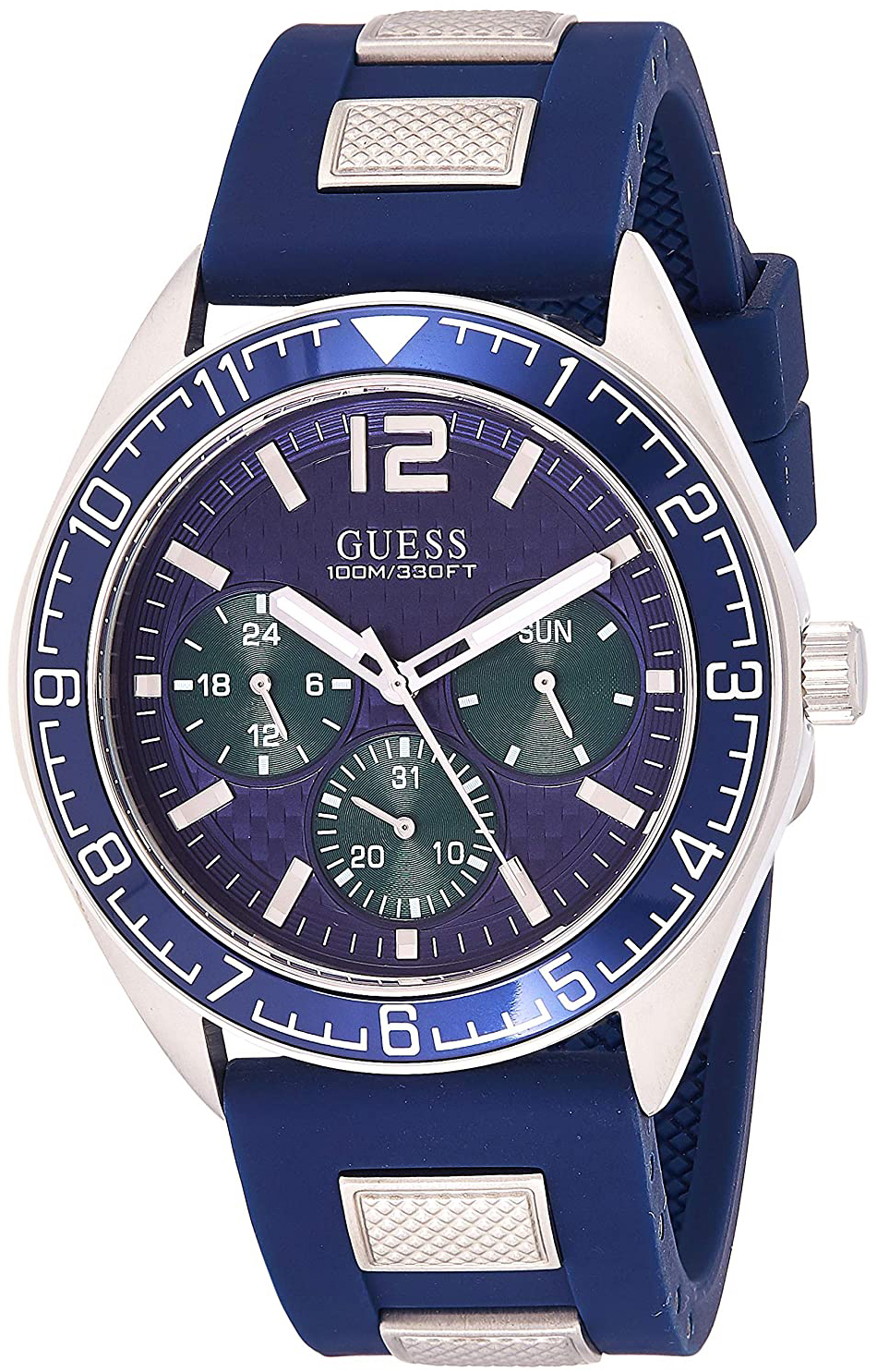 Guess Herreklokke W1167G1 Blå/Stål Ø46 mm