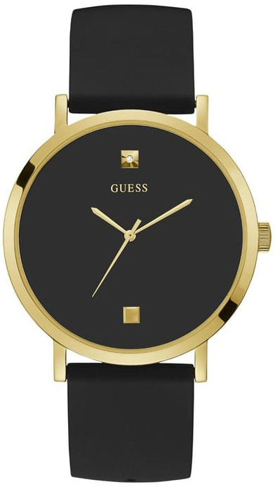 Guess Herreklokke W1264G1 Sort/Gummi Ø44 mm