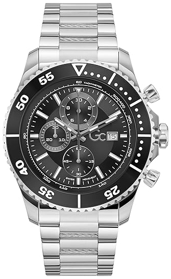 Guess Herreklokke Z51009G2 Speedracer Sort/Stål Ø44 mm