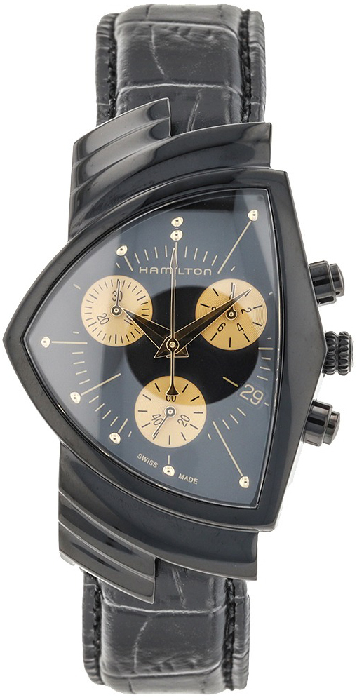 Hamilton H24402730 Ventura Sort/Lær