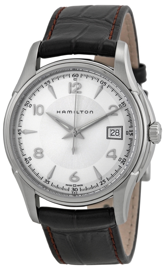 Hamilton Herreklokke H32411555 Sølvfarget/Lær Ø38 mm - Hamilton