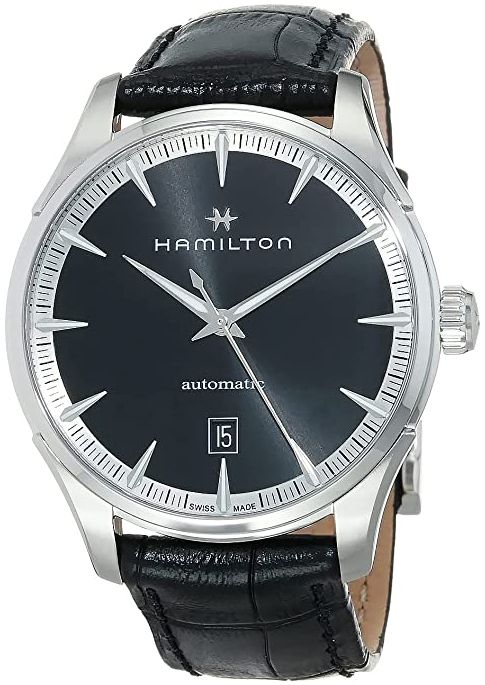Hamilton Herreklokke H32475730 American Classic Jazzmaster Sort/Lær