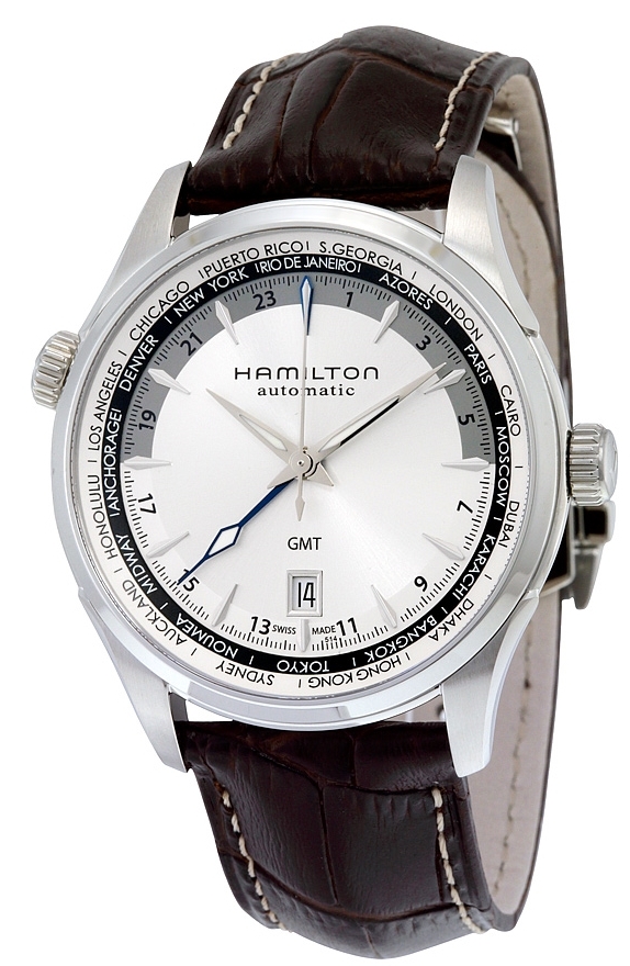 Hamilton Herreklokke H32605551 Sølvfarget/Lær Ø42 mm - Hamilton