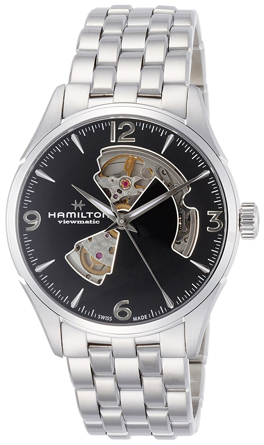 Hamilton Herreklokke H32705131 Jazzmaster Sort/Stål Ø42 mm