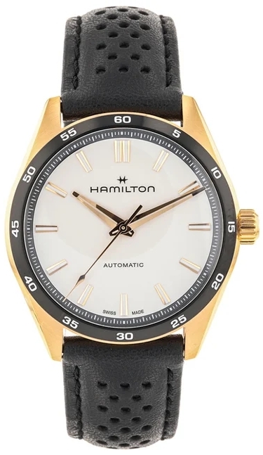 Hamilton Herreklokke H36225770 Jazzmaster Performer Hvit/Lær Ø38 mm