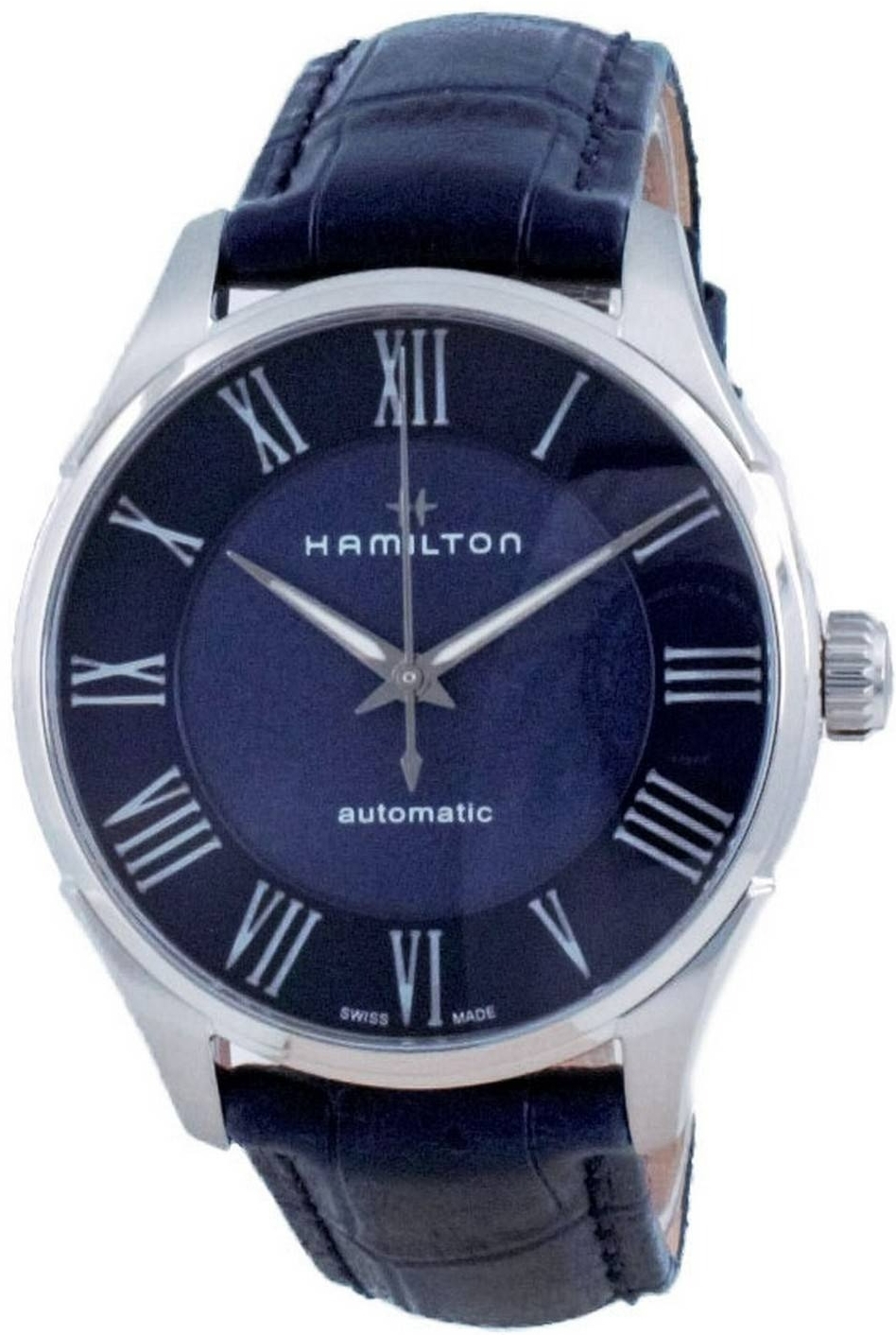 Hamilton Herreklokke H42535640 Jazzmaster Blå/Lær Ø40 mm