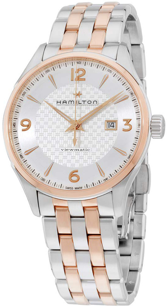 Hamilton Herreklokke H42725151 Jazzmaster Sølvfarget/Rose-gulltonet