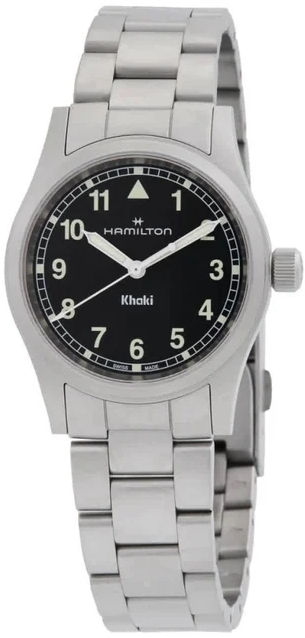Hamilton Herreklokke H69301130 Khaki Field Sort/Stål Ø33 mm