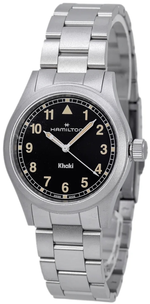 Hamilton Herreklokke H69401131 Khaki Field Sort/Stål Ø38 mm