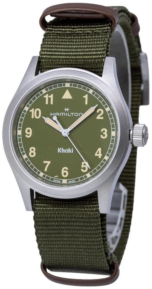 Hamilton Herreklokke H69401960 Khaki Field Grønn/Tekstil Ø38 mm