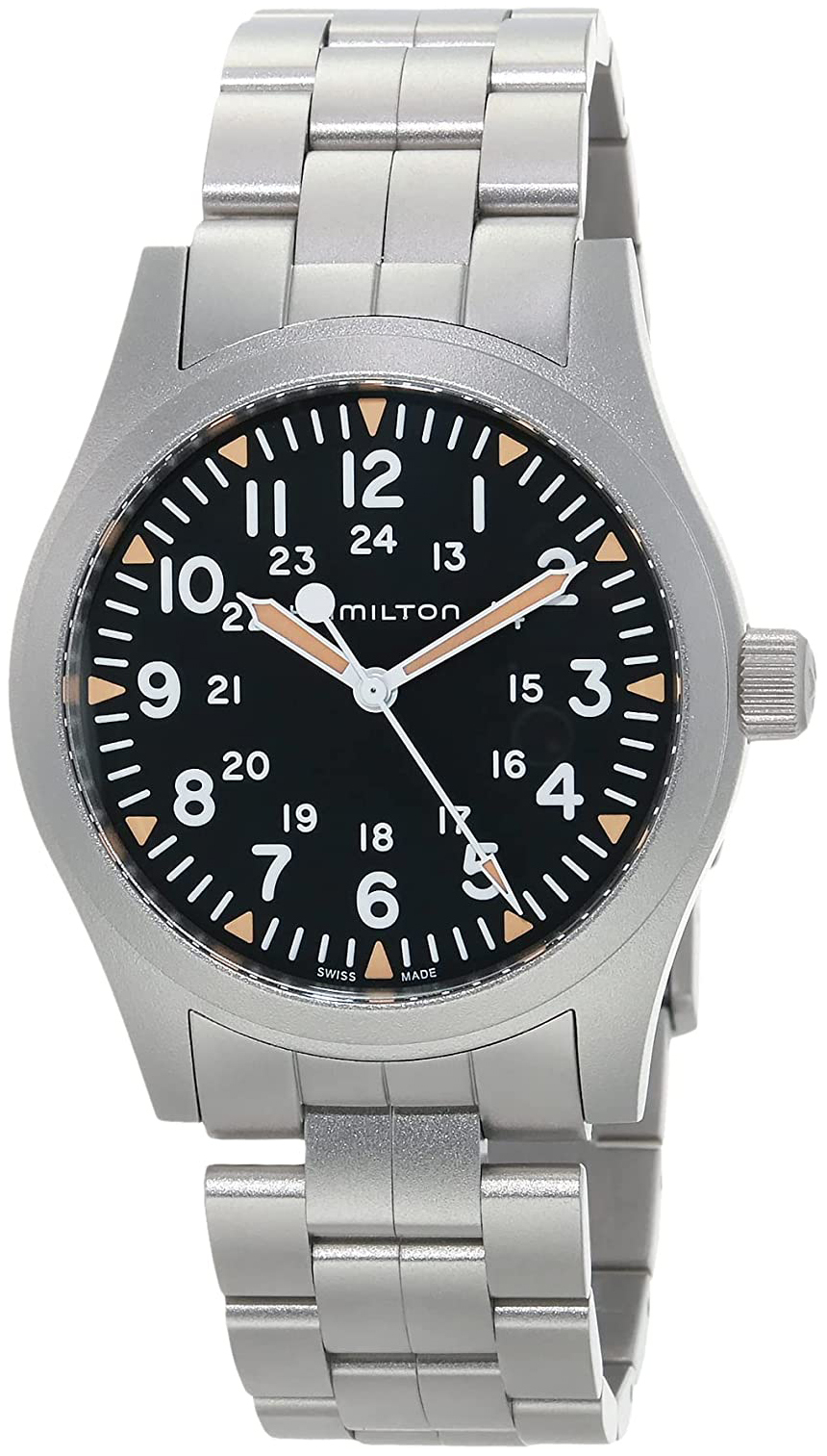 Hamilton Herreklokke H69529133 Khaki Field Sort/Stål Ø42 mm