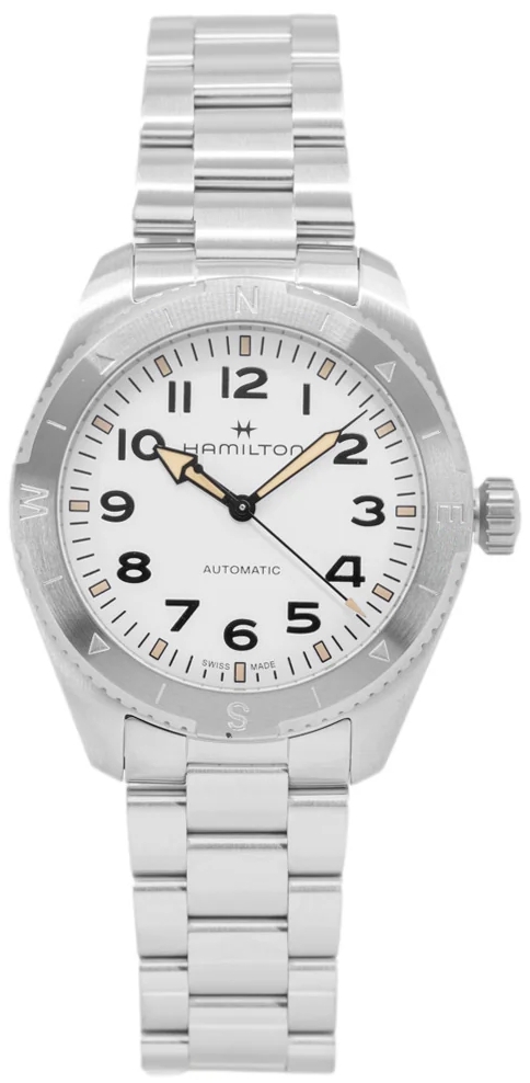 Hamilton Herreklokke H70315110 Khaki Field Expedition Auto Hvit/Stål