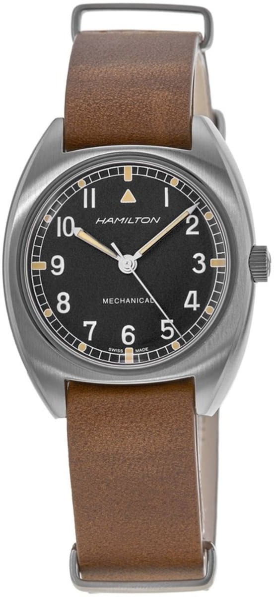 Hamilton Herreklokke H76419531 Sort/Lær Ø36 mm