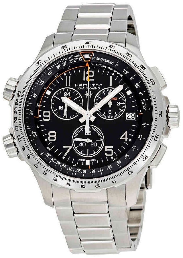 Hamilton Herreklokke H77912135 Khaki Aviation Sort/Stål Ø46 mm