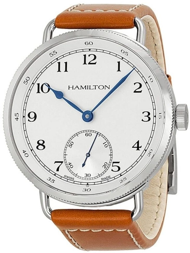 Hamilton Herreklokke H78719553 Khaki Navy Pioneer Hvit/Lær Ø46 mm