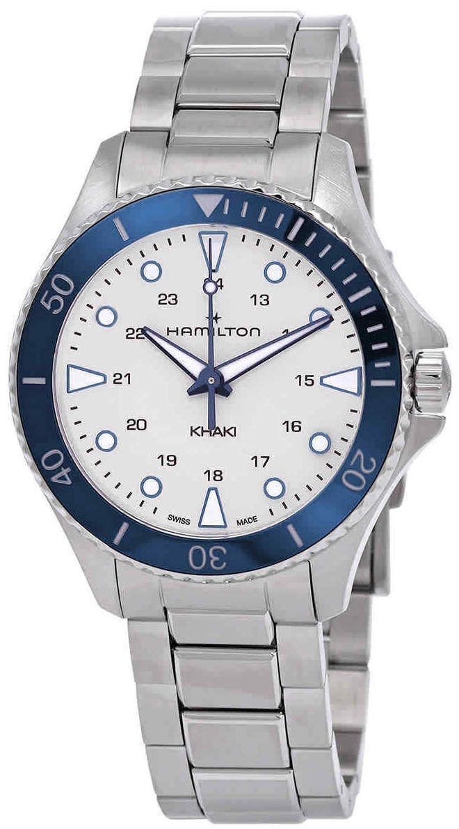 Hamilton H82231150 Khaki Navy Scuba Sølvfarget/Stål Ø37 mm