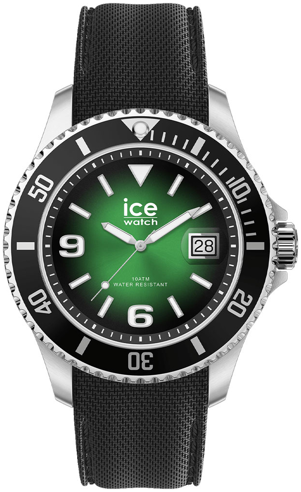Ice Watch Herreklokke 020343 Ice Steel Grønn/Gummi Ø44 mm