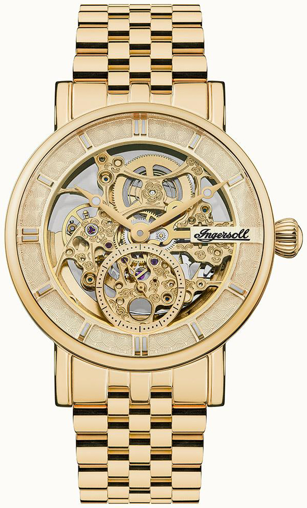Ingersoll Herreklokke I00408 The Herald Gull/Gulltonet stål Ø40 mm