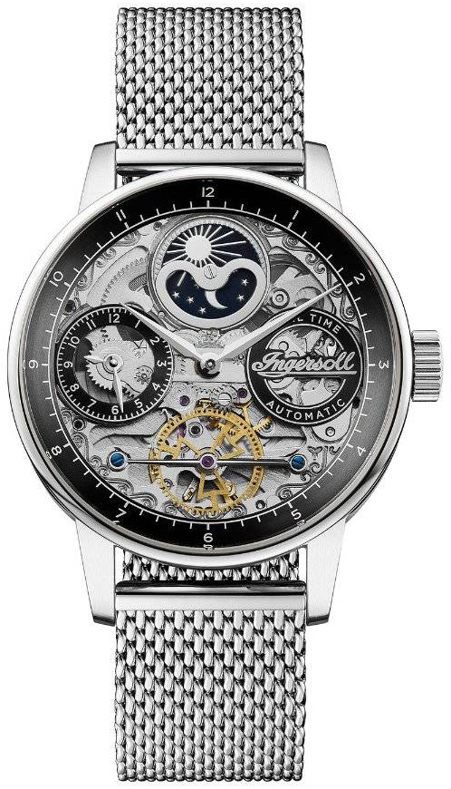 Ingersoll Herreklokke I07708 The Jazz Sort/Stål Ø42 mm