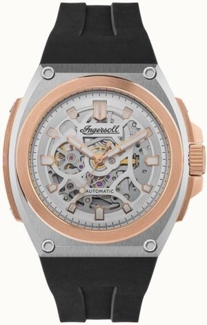 Ingersoll Herreklokke I11703 The Motion Sølvfarget/Gummi Ø50.5 mm