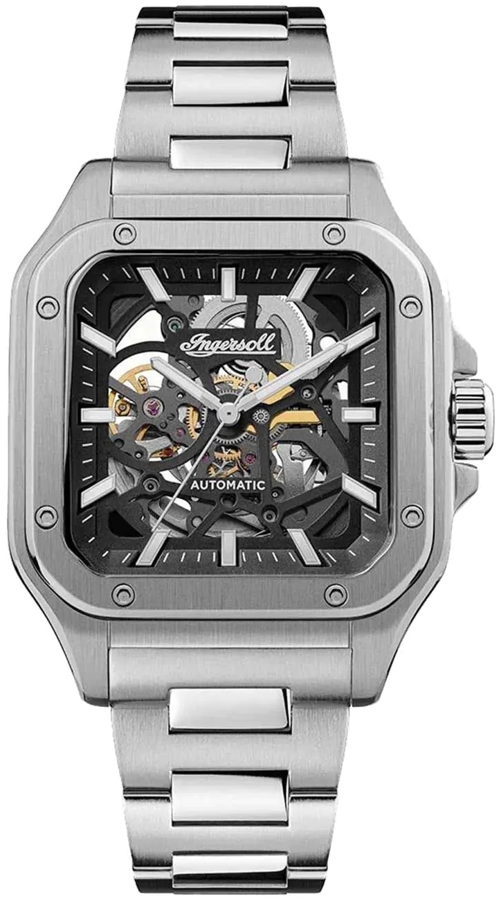 Ingersoll Herreklokke I14501 The Ollie Sort/Stål Ø42 mm