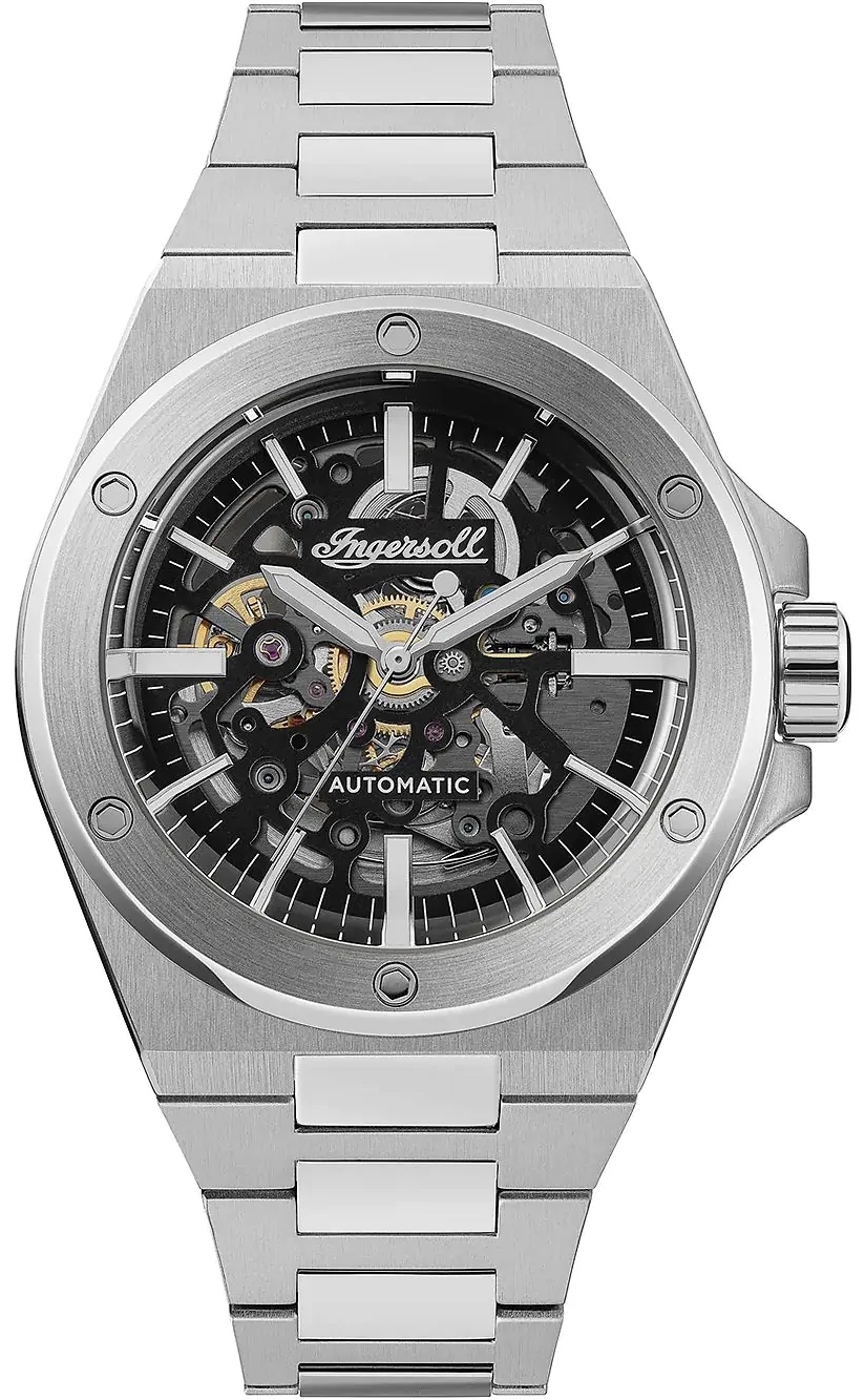 Ingersoll Herreklokke I15002 The Baller Sort/Stål Ø43 mm