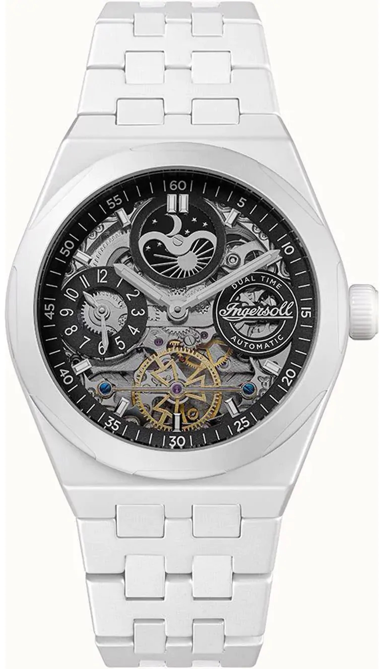 Ingersoll Herreklokke I15101 The Broadway Sort/Keramik Ø43 mm