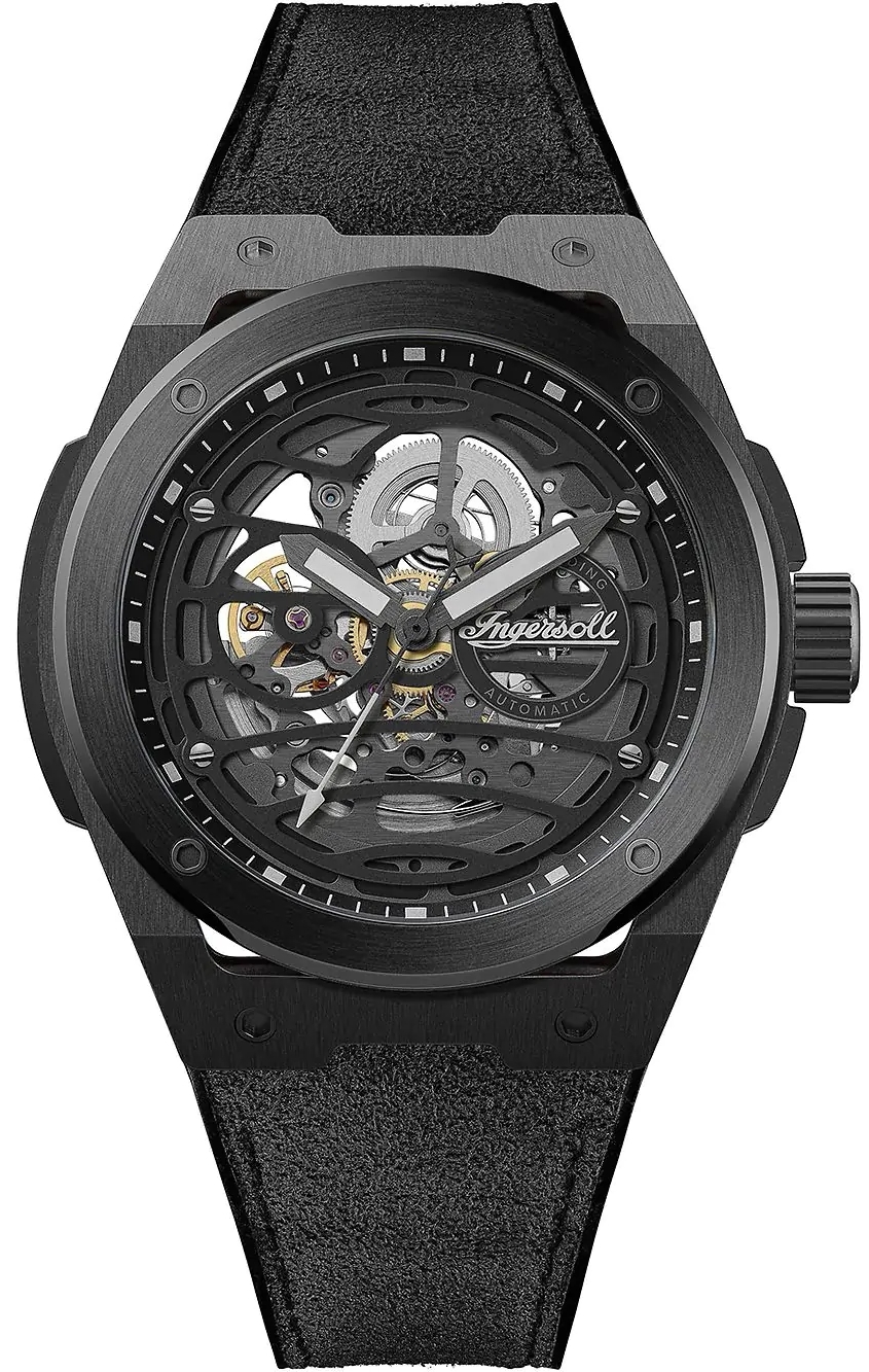 Ingersoll Herreklokke I15201 The Springfield Sort/Stål Ø47 mm