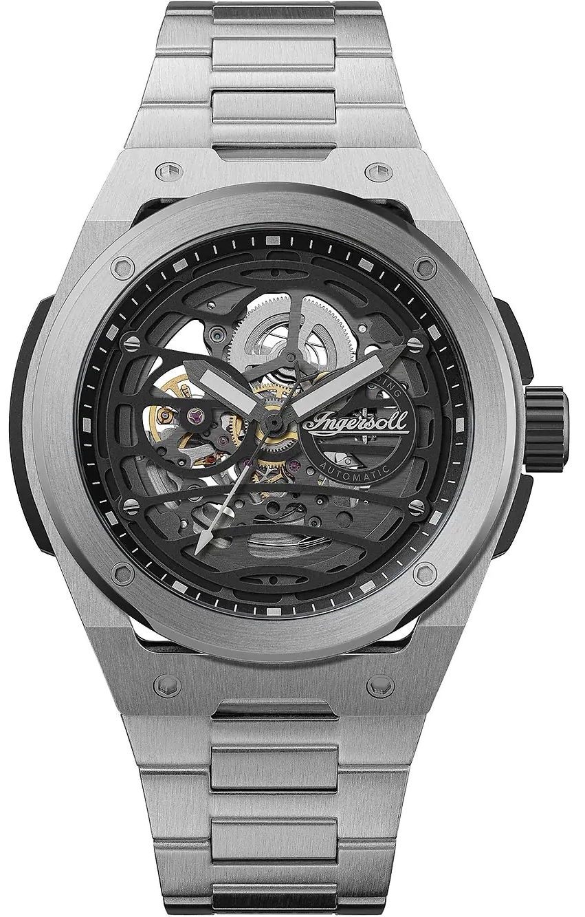 Ingersoll Herreklokke I15203 The Springfield Sort/Stål Ø47 mm