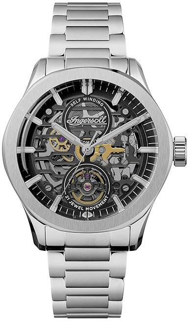 Ingersoll Herreklokke I16701 The Bronc Sort/Stål Ø44 mm