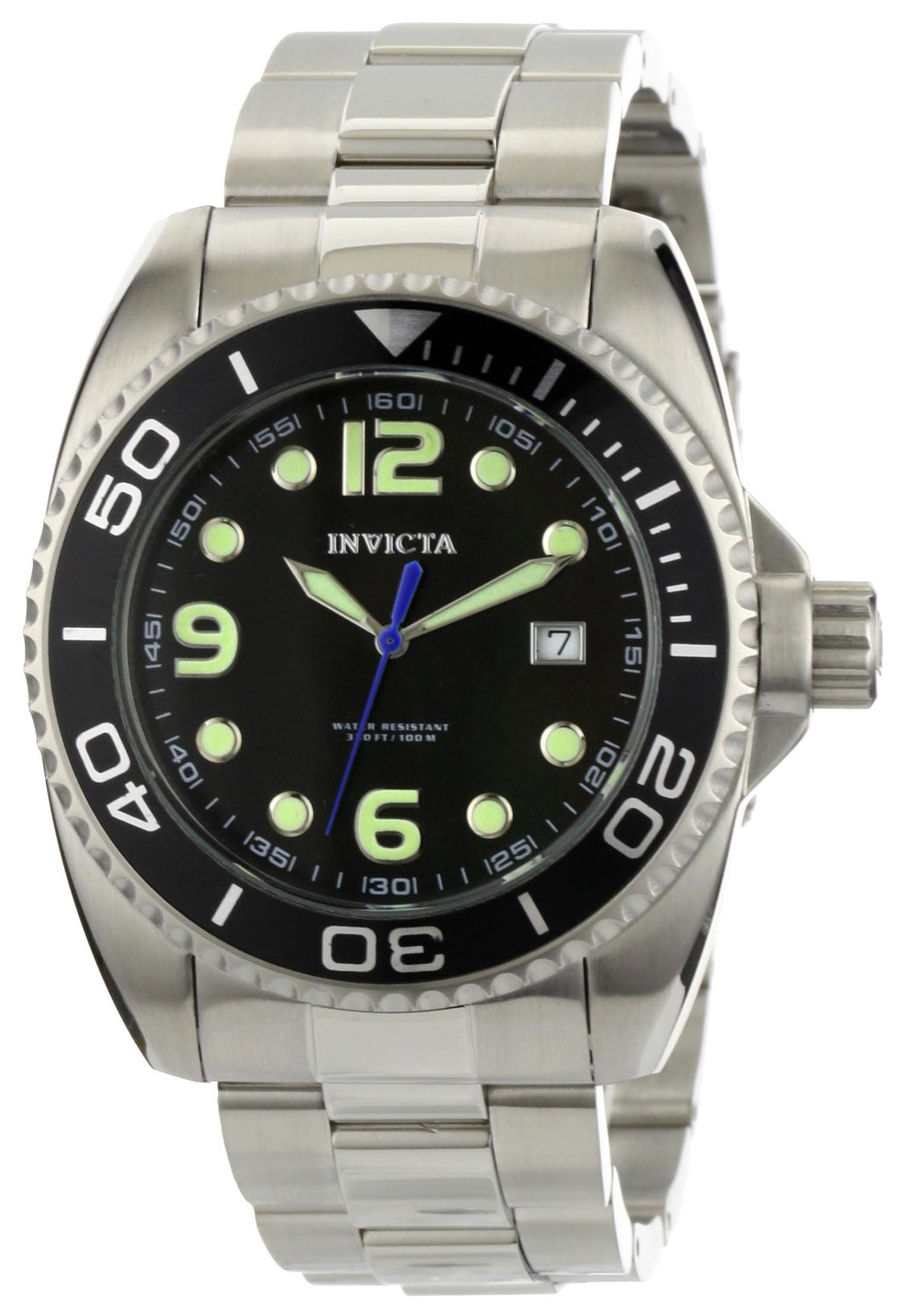 Invicta Pro Diver Herreklokke 0480 Sort/Stål Ø45 mm - Invicta