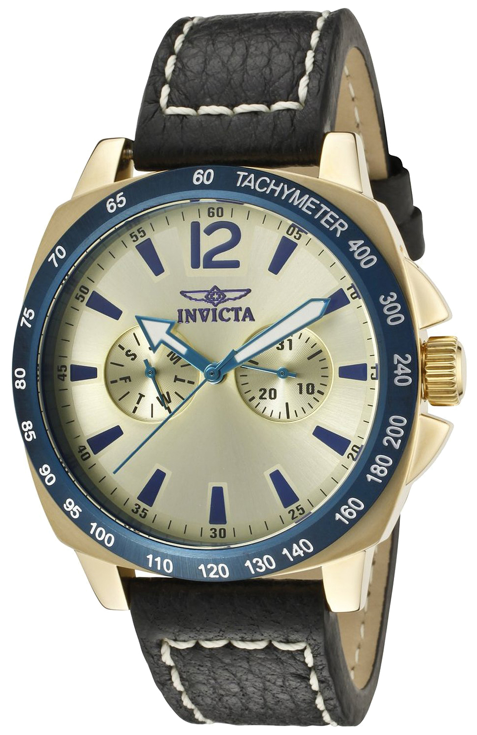 Invicta Specialty Herreklokke 10294 Gulltonet/Lær Ø44 mm - Invicta