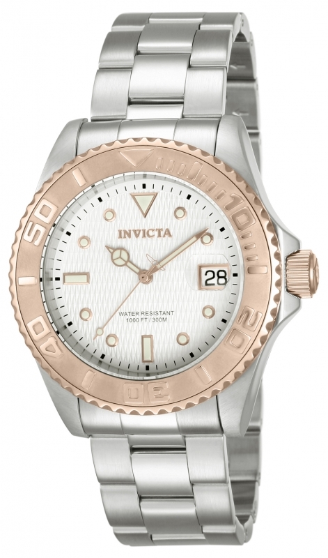 Invicta Pro Diver Herreklokke 12837 Sølvfarget/Stål Ø43 mm - Invicta