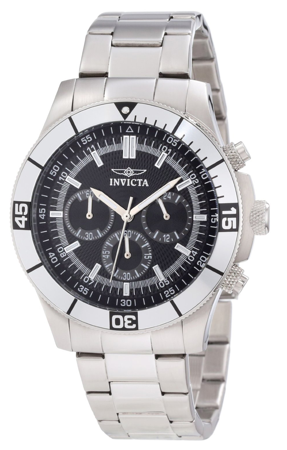 Invicta Specialty Herreklokke 12839 Sort/Stål Ø45 mm - Invicta