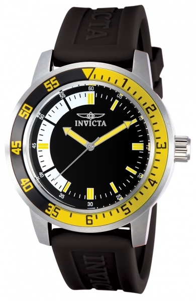 Invicta Specialty Herreklokke 12846 Sort/Gummi Ø45 mm - Invicta