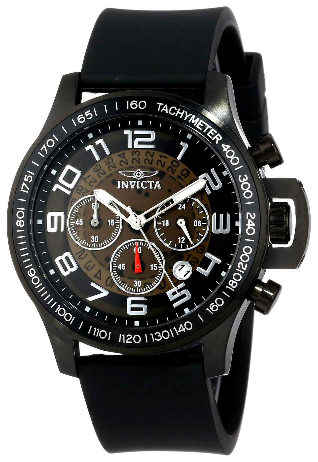 Invicta Specialty Herreklokke 13807 Sort/Gummi Ø45 mm - Invicta