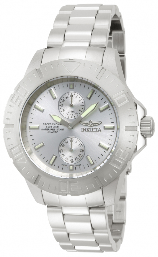 Invicta Pro Diver Herreklokke 14056 Sølvfarget/Stål Ø44 mm - Invicta