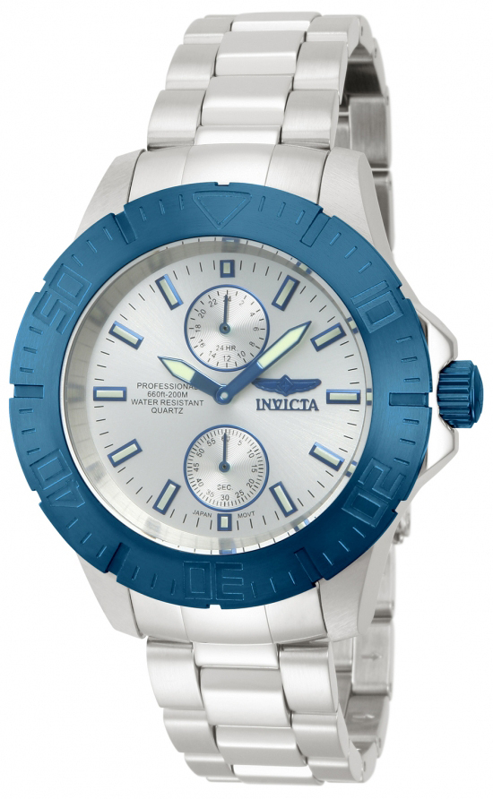 Invicta Pro Diver Herreklokke 14059 Sølvfarget/Stål Ø44 mm - Invicta