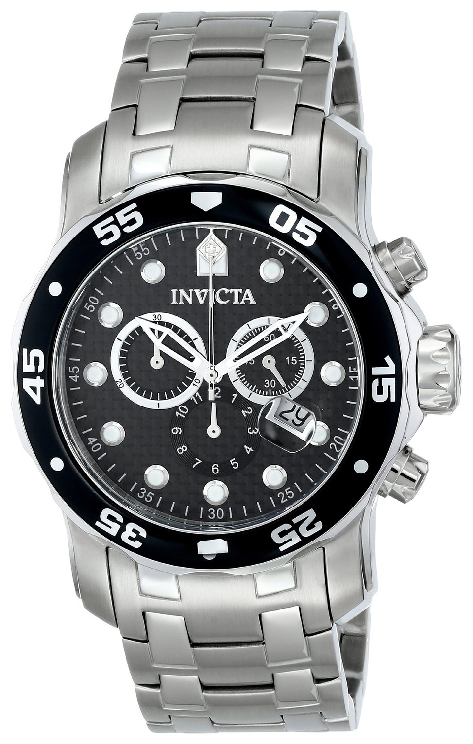 Invicta Pro Diver Herreklokke 17082 Sort/Stål Ø48 mm - Invicta