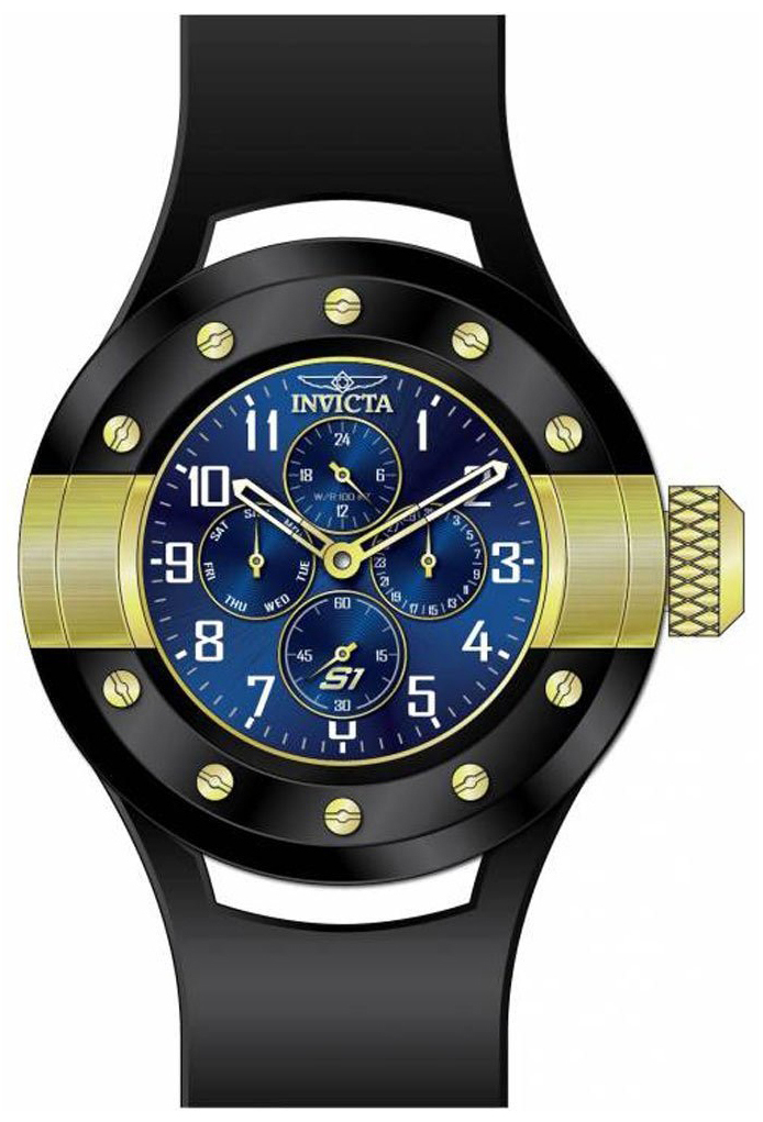 Invicta 99999 Herreklokke 17392 Blå/Gummi Ø52 mm - Invicta