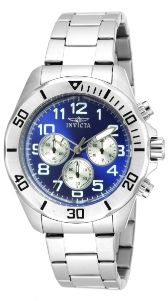 Invicta Pro Diver Herreklokke 17937 Blå/Stål Ø45 mm - Invicta