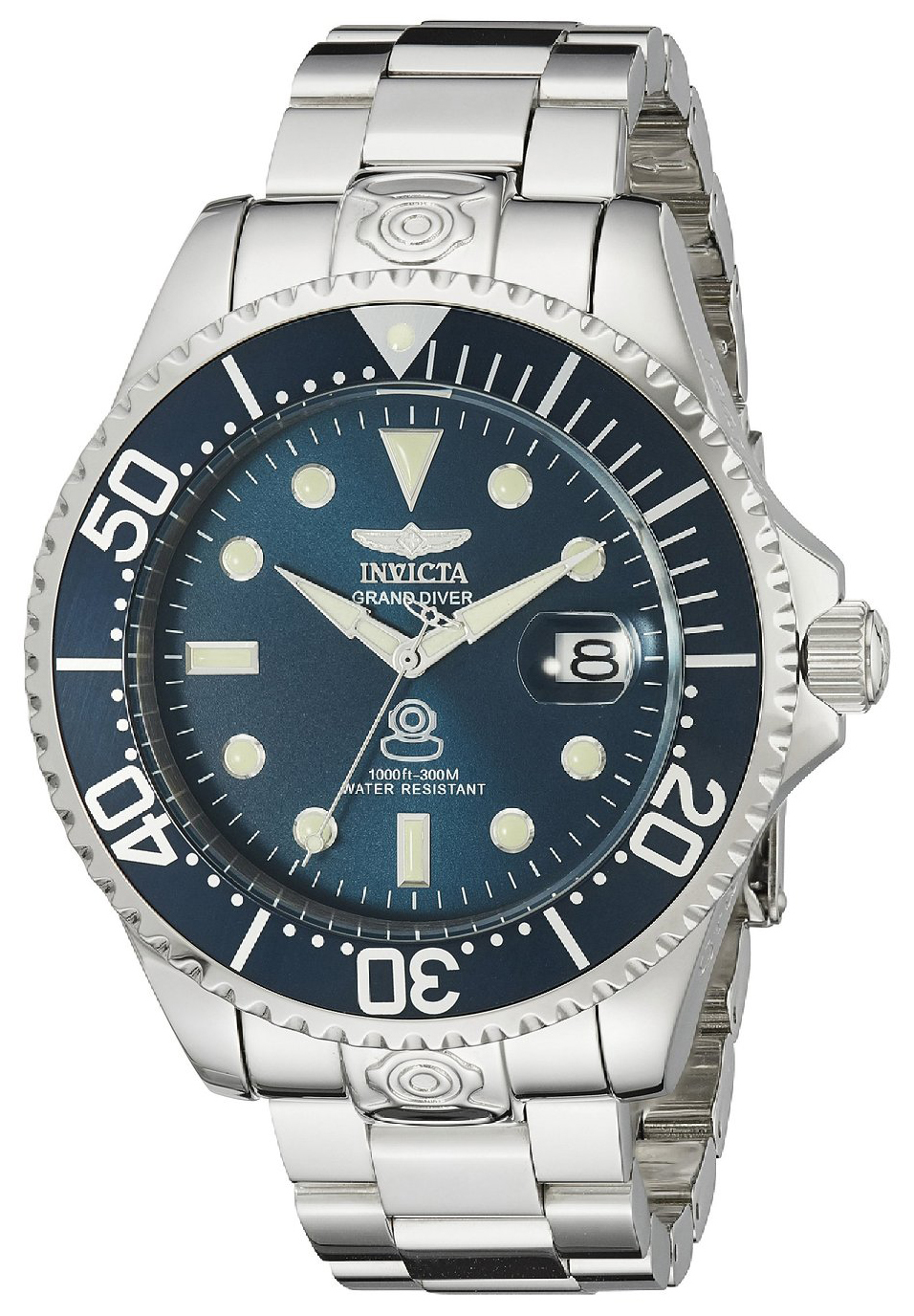 Invicta Pro Diver Herreklokke 18160 Blå/Stål Ø47 mm - Invicta