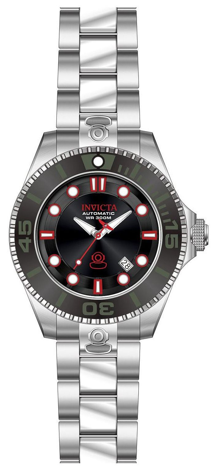 Invicta Pro Diver Herreklokke 19798 Sort/Stål Ø47 mm - Invicta