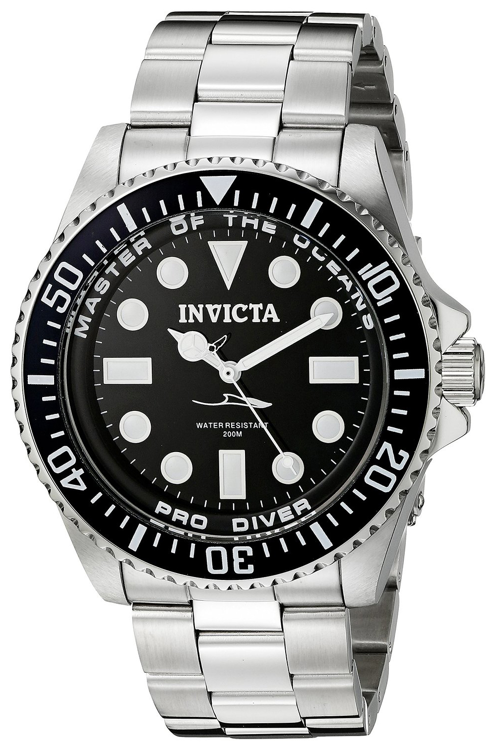 Invicta Pro Diver Herreklokke 20119 Sort/Stål Ø43 mm - Invicta