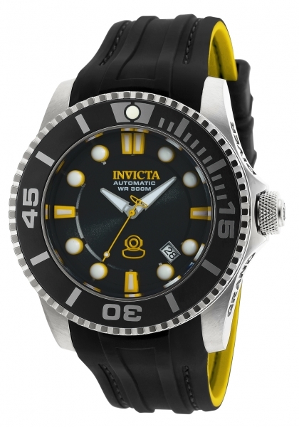 Invicta Pro Diver Herreklokke 20199 Sort/Gummi Ø47 mm - Invicta