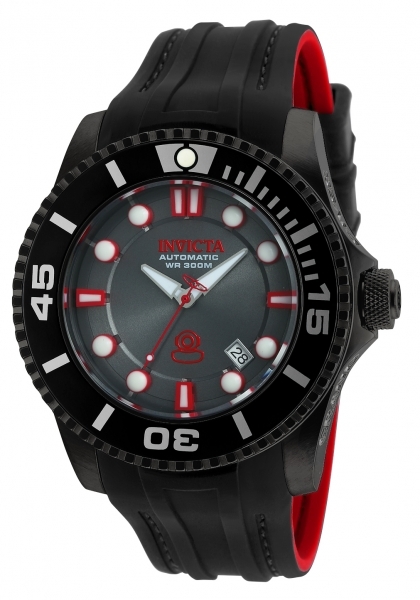 Invicta Pro Diver Herreklokke 20205 Sort/Gummi Ø47 mm - Invicta