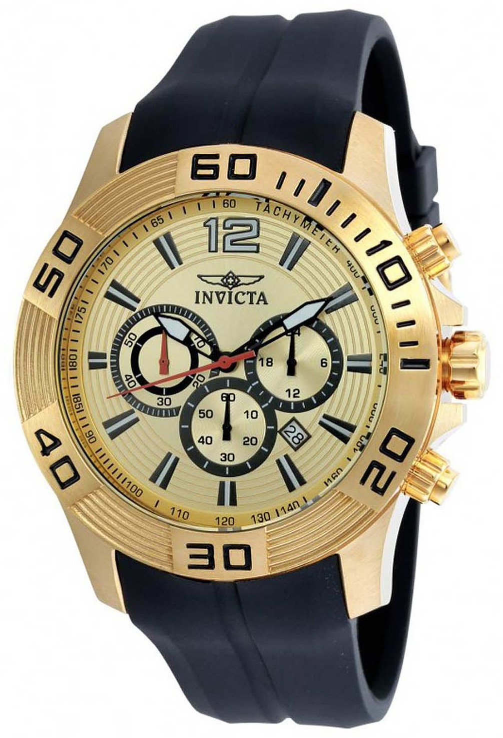 Invicta Pro Diver Herreklokke 20302 Champagnefarget/Gummi Ø48 mm - Invicta