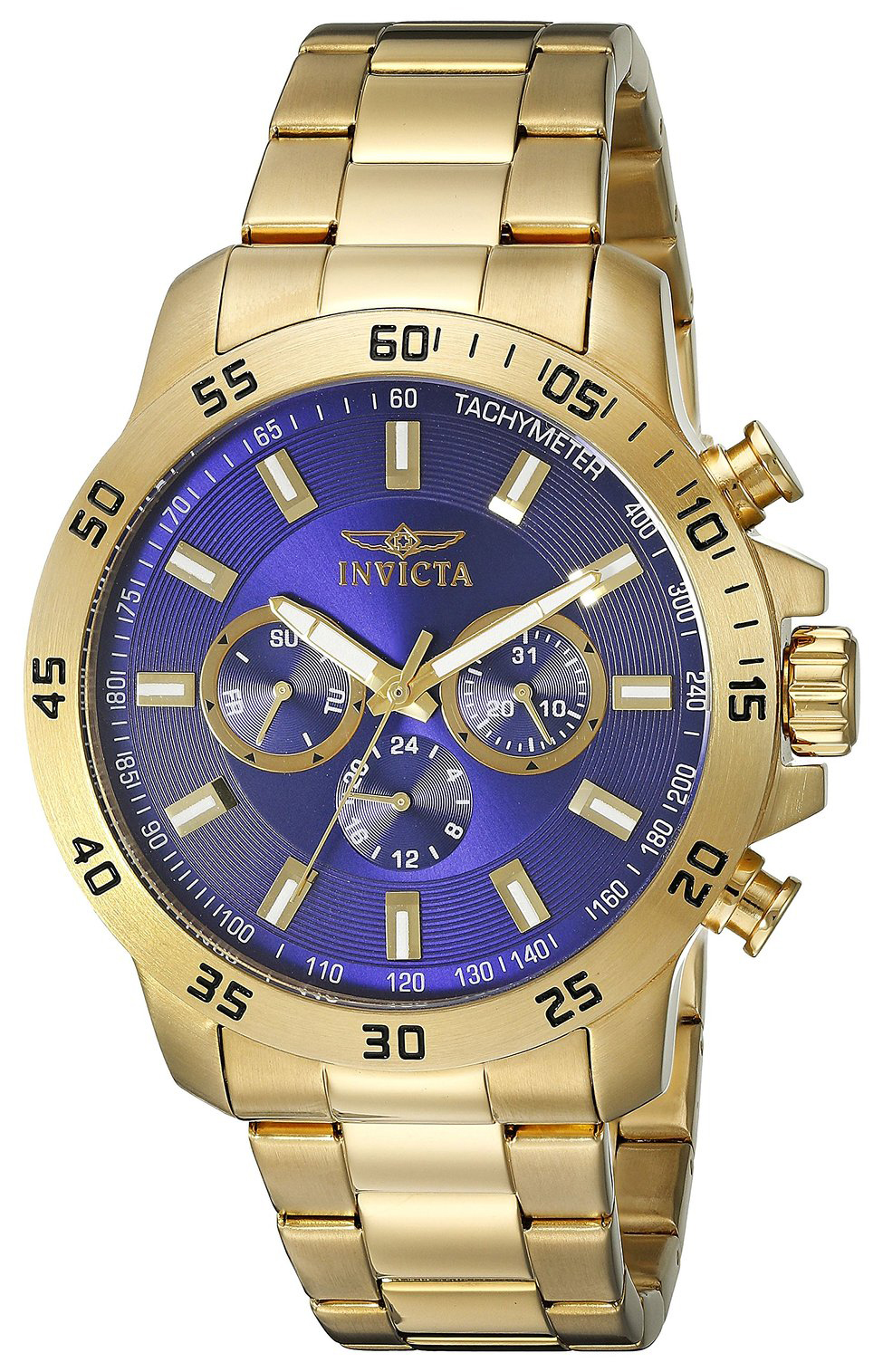 Invicta Specialty Herreklokke 21504 Lilla/Gulltonet stål Ø45 mm - Invicta